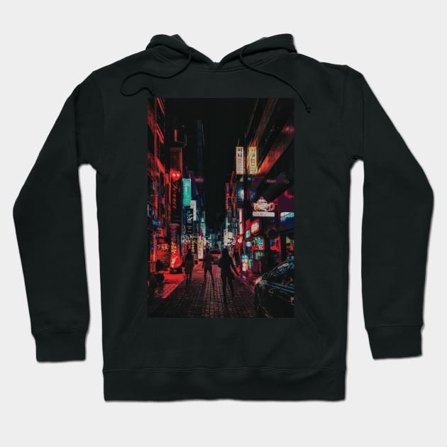 Cyberpunk Nights Hoodie by Caline Design